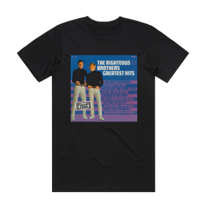 The Righteous Brothers Greatest Hits Album Cover T-Shirt Black