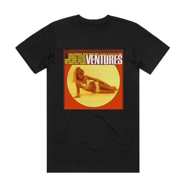 The Ventures Greatest Hits Album Cover T-Shirt Black