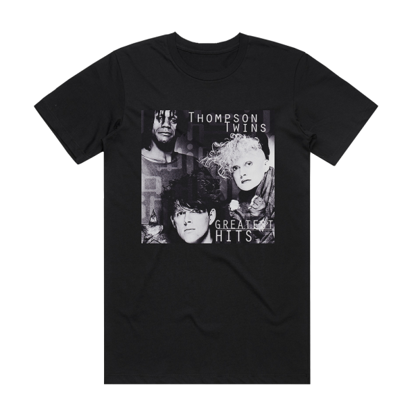 Thompson Twins Greatest Hits Album Cover T-Shirt Black