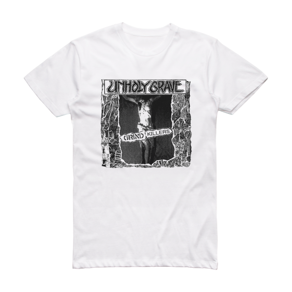 Unholy Grave Grind Killers Album Cover T-Shirt White