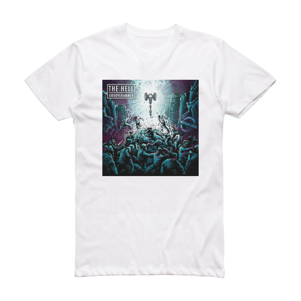 The Hell Groovehammer Album Cover T-Shirt White