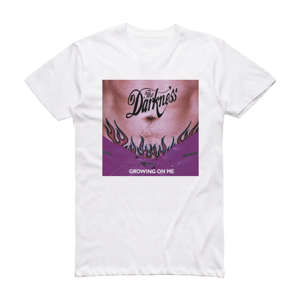 The Darkness Growing On Me Album Cover T-Shirt White