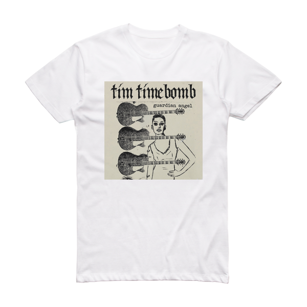 Tim Timebomb Guardian Angel Album Cover T-Shirt White