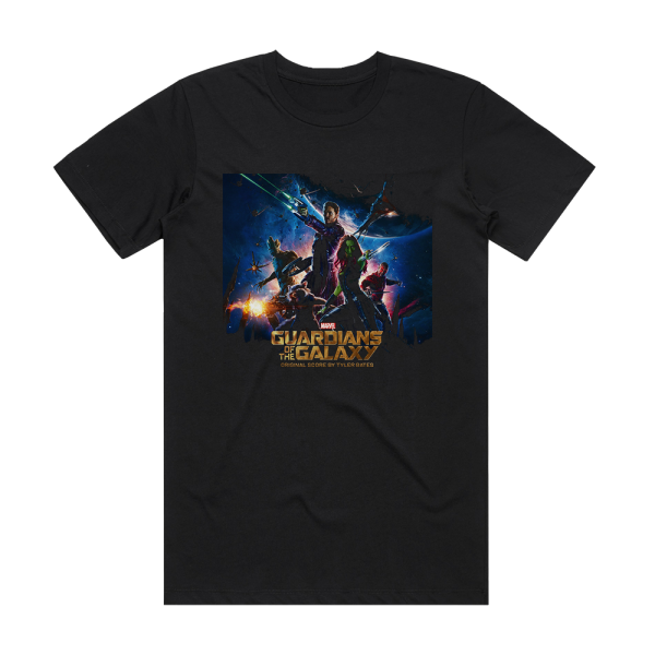 Tyler Bates Guardians Of The Galaxy 1 Album Cover T-Shirt Black