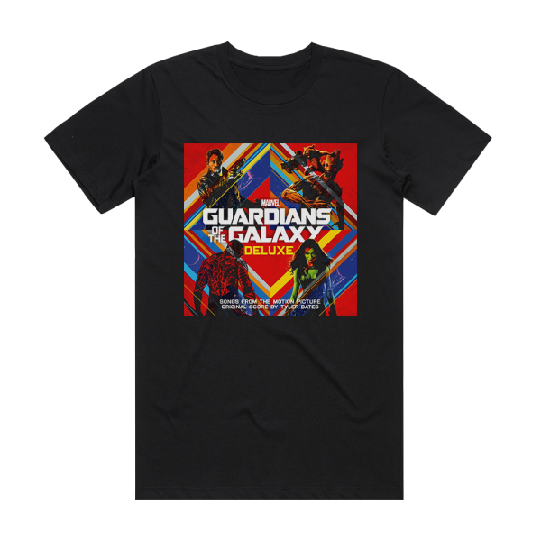 Tyler Bates Guardians Of The Galaxy 2 Album Cover T-Shirt Black