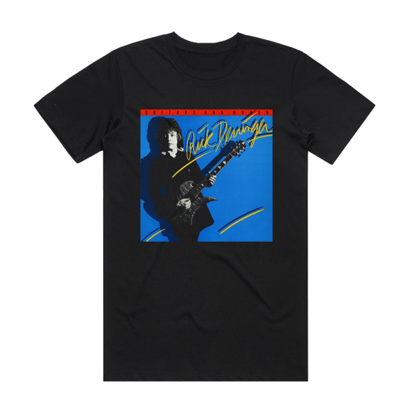 Rick Derringer Guitars And Women Album Cover T-Shirt Black