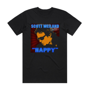 Scott Weiland Happy In Galoshes Album Cover T-Shirt Black