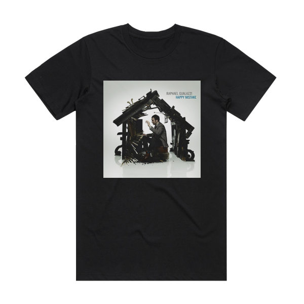 Raphael Gualazzi Happy Mistake Album Cover T-Shirt Black