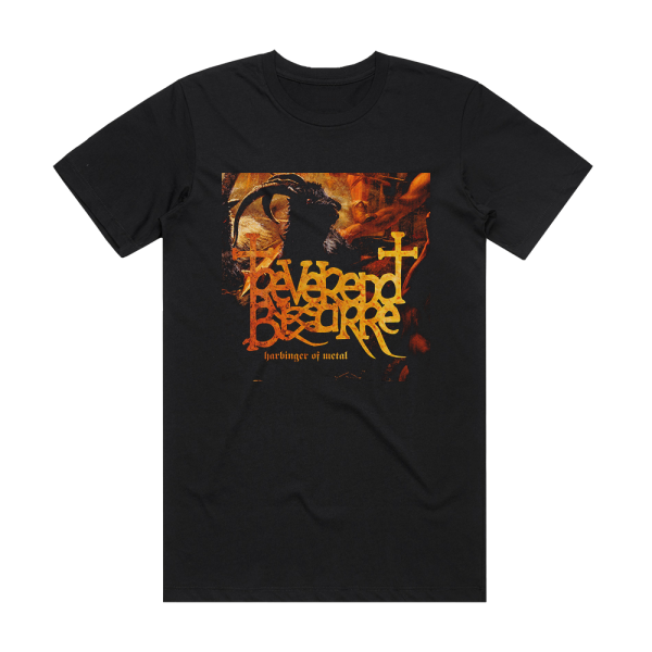 Reverend Bizarre Harbinger Of Metal Album Cover T-Shirt Black