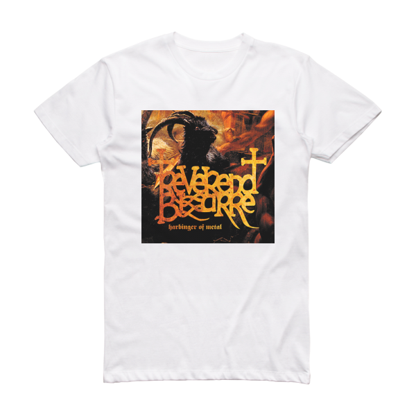 Reverend Bizarre Harbinger Of Metal Album Cover T-Shirt White