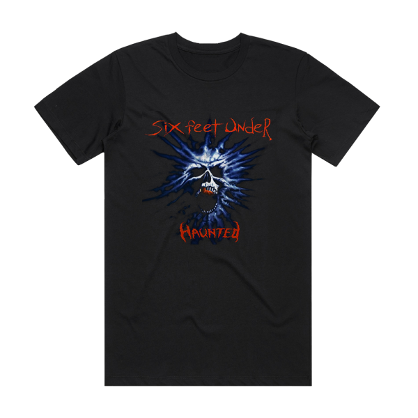 Six Feet Under Haunted Album Cover T-Shirt Black