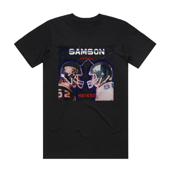 Samson Head Tactics Album Cover T-Shirt Black