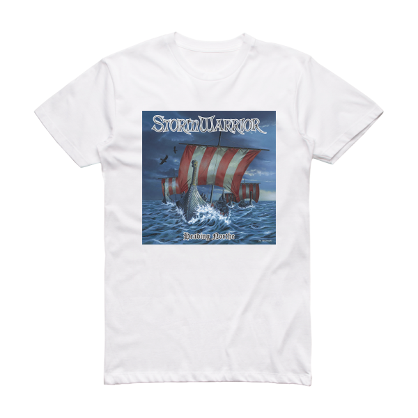 StormWarrior Heading Northe Album Cover T-Shirt White