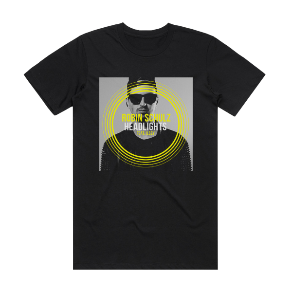 Robin Schulz Headlights Album Cover T-Shirt Black