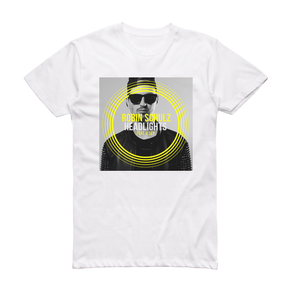 Robin Schulz Headlights Album Cover T-Shirt White