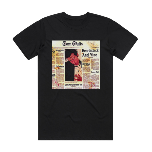 Tom Waits Heartattack And Vine Album Cover T-Shirt Black