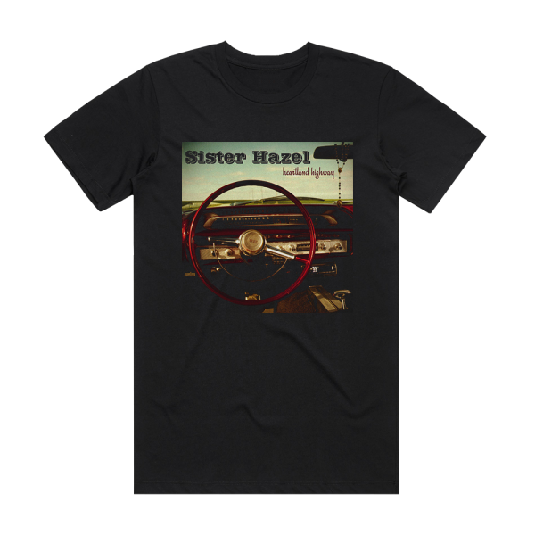 Sister Hazel Heartland Highway Album Cover T-Shirt Black