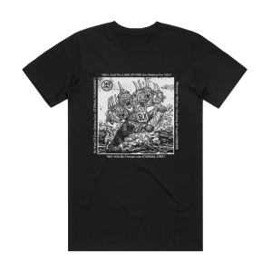 The Gaslamp Killer Hell And The Lake Of Fire Are Waiting For You Album Cover T-Shirt Black