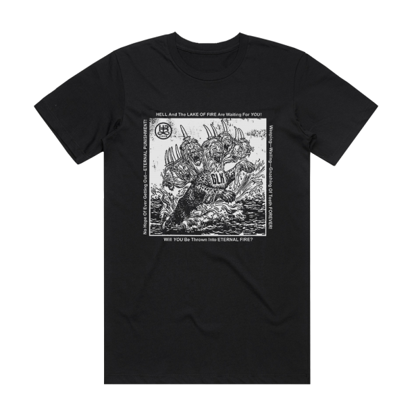 The Gaslamp Killer Hell And The Lake Of Fire Are Waiting For You Album Cover T-Shirt Black
