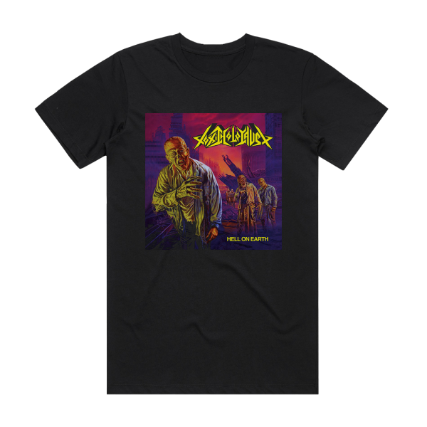 Toxic Holocaust Hell On Earth Album Cover T-Shirt Black