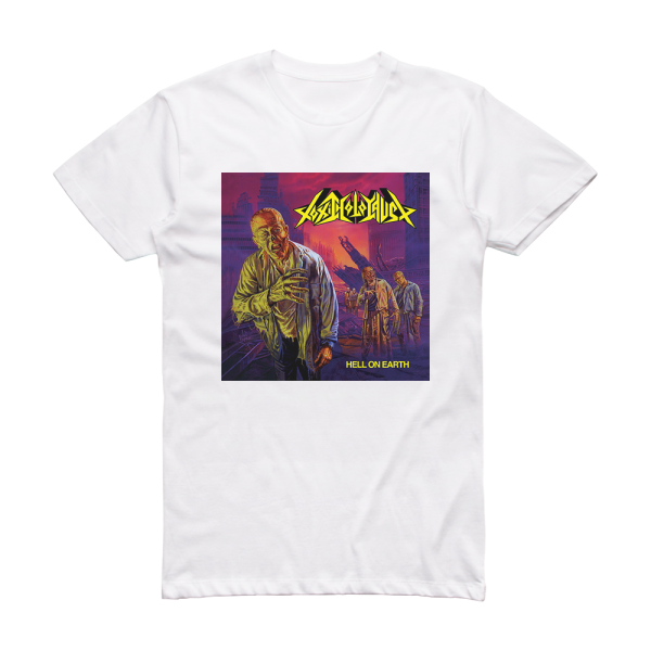 Toxic Holocaust Hell On Earth Album Cover T-Shirt White