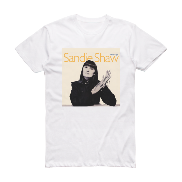 Sandie Shaw Hello Angel Album Cover T-Shirt White