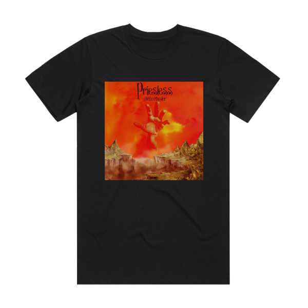 Priestess Hello Master Album Cover T-Shirt Black