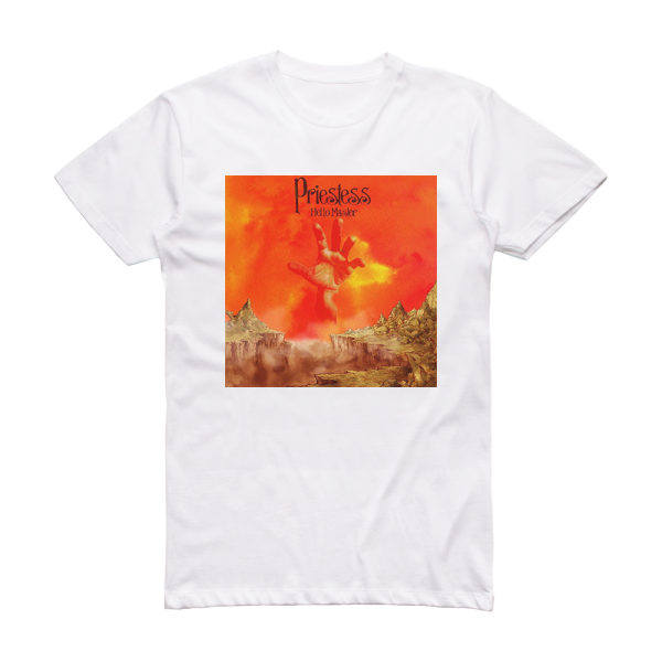 Priestess Hello Master Album Cover T-Shirt White