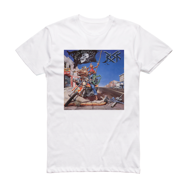 Risk Hells Animals Album Cover T-Shirt White