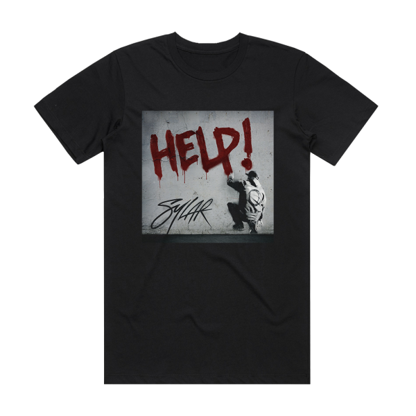 Sylar Help Album Cover T-Shirt Black