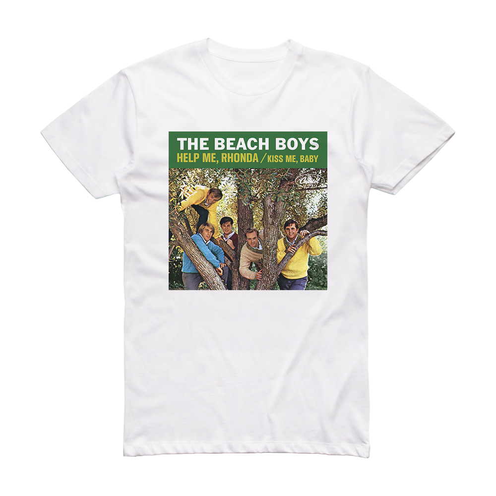 The Beach Boys Help Me Rhonda Album Cover T-Shirt White – ALBUM COVER T ...