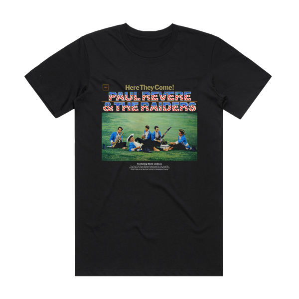 Paul Revere and The Raiders Here They Come Album Cover T-Shirt Black