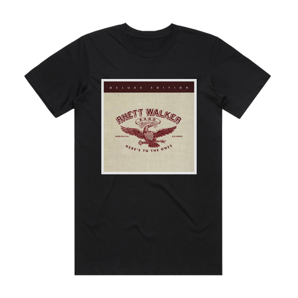 Rhett Walker Band Heres To The Ones 2 Album Cover T-Shirt Black