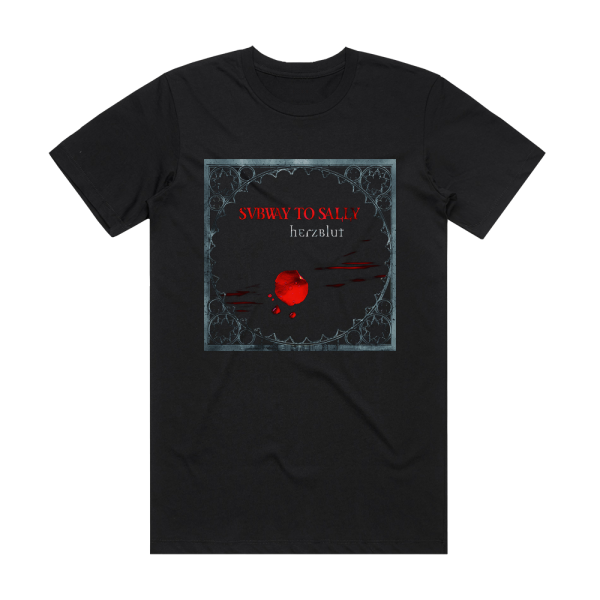 Subway to Sally Herzblut Album Cover T-Shirt Black