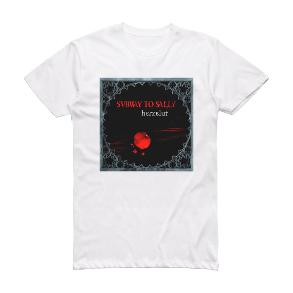 Subway to Sally Herzblut Album Cover T-Shirt White