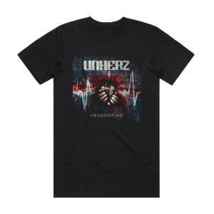 Unherz Herzschlag Album Cover T-Shirt Black