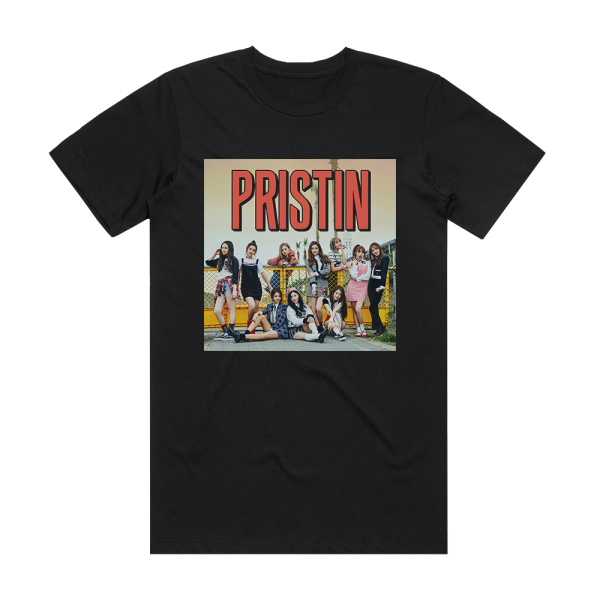 PRISTIN Hi Pristin Album Cover T-Shirt Black