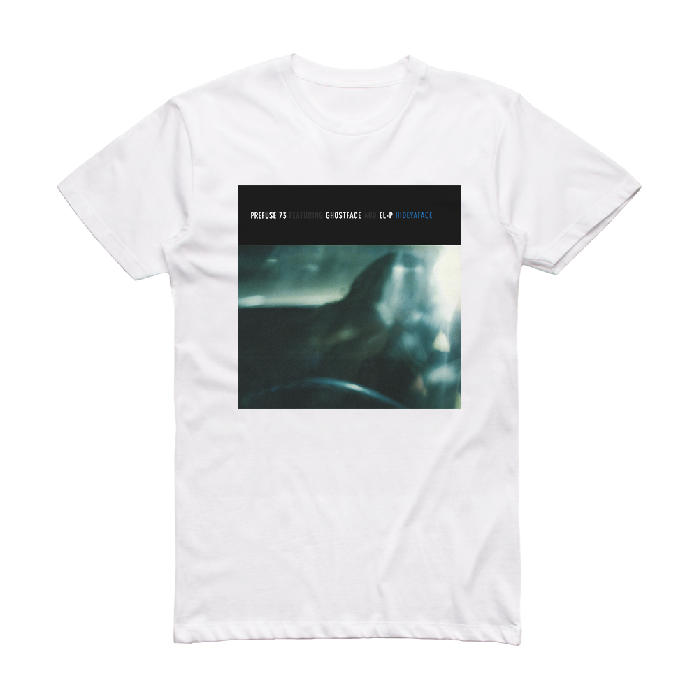 Prefuse 73 Hideyaface Album Cover T Shirt White Album Cover T Shirts