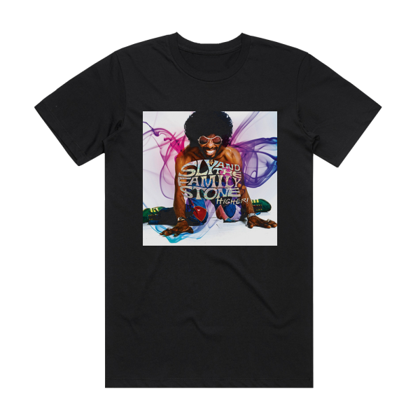 Sly and The Family Stone Higher Album Cover T-Shirt Black