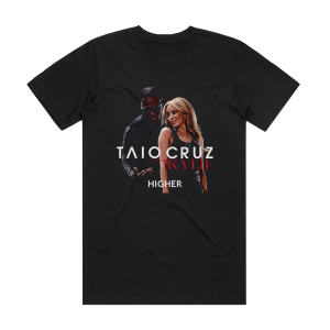 Taio Cruz Higher Album Cover T-Shirt Black