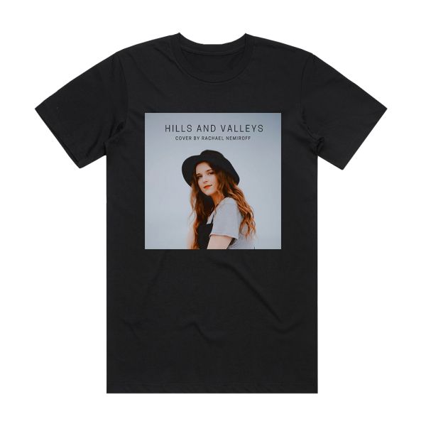 Rachael Nemiroff Hills And Valleys Album Cover T-Shirt Black