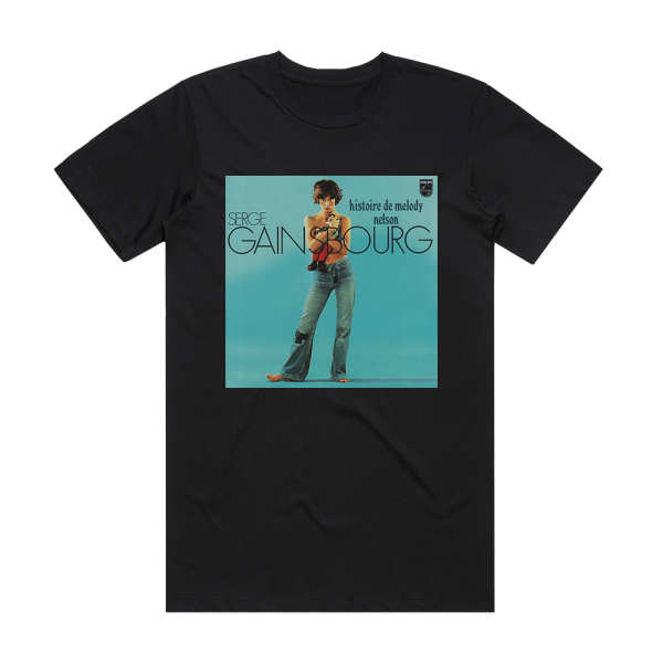 Serge Gainsbourg Histoire De Melody Nelson 1 Album Cover T-Shirt Black