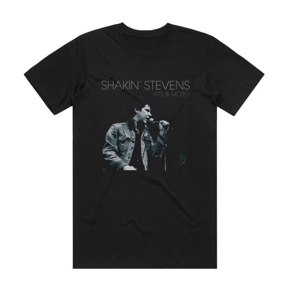 Shakin Stevens Hits More Album Cover T-Shirt Black