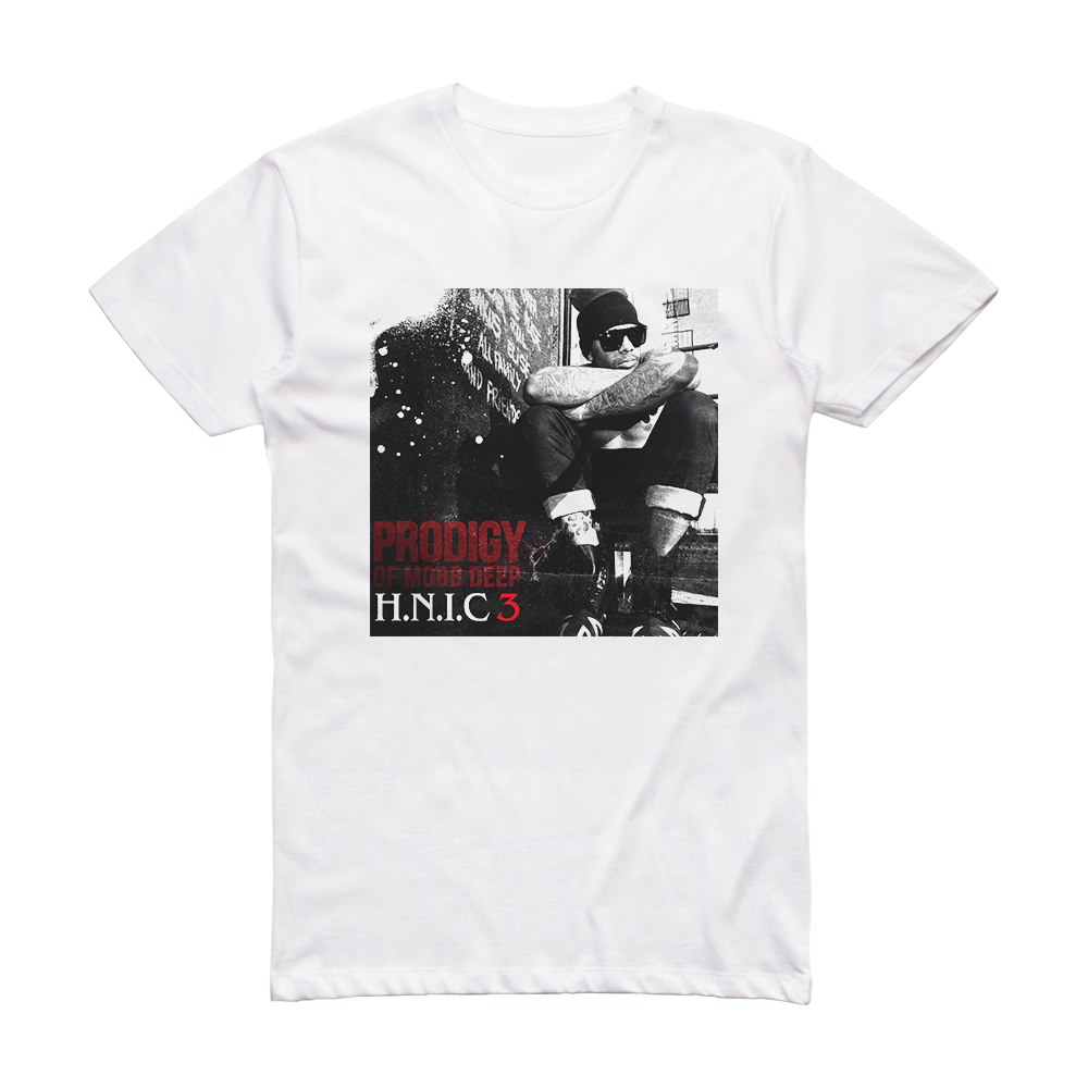 Prodigy Hnic 3 1 Album Cover T-Shirt White – ALBUM COVER T-SHIRTS
