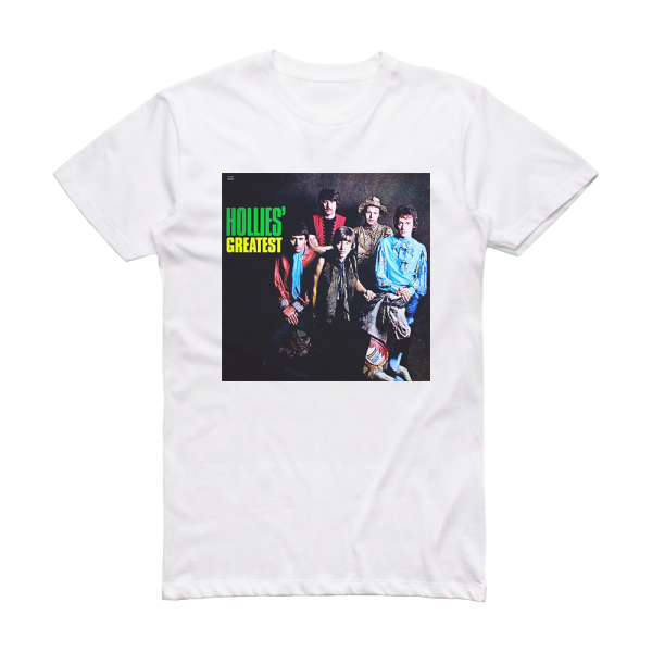 The Hollies Hollies Greatest Album Cover T-Shirt White