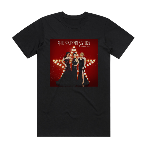 The Puppini Sisters Hollywood Album Cover T-Shirt Black
