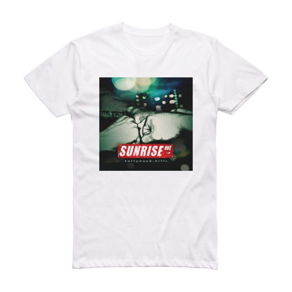 Sunrise Avenue Hollywood Hills Album Cover T-Shirt White