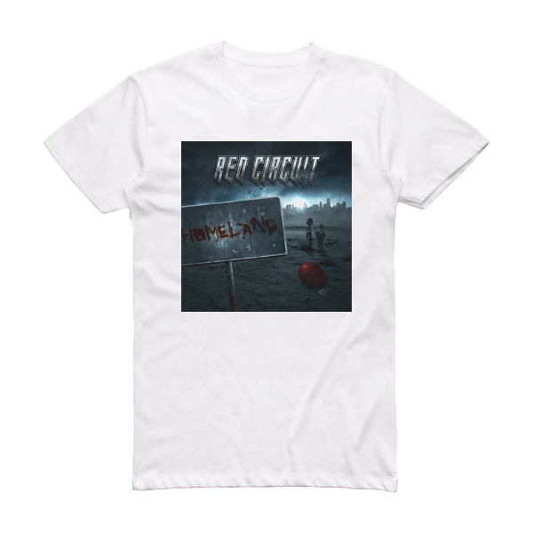 Red Circuit Homeland Album Cover T-Shirt White