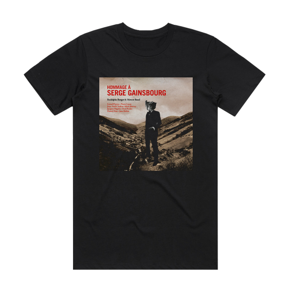 Rodolphe Burger and the Meteor Band Hommage Serge Gainsbourg Album Cover T-Shirt Black