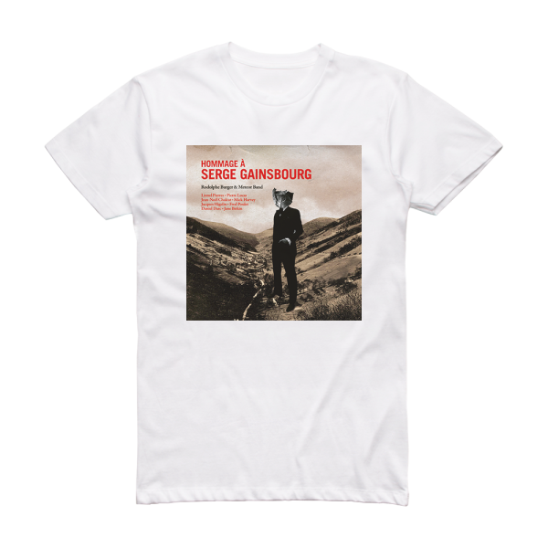 Rodolphe Burger and the Meteor Band Hommage Serge Gainsbourg Album Cover T-Shirt White